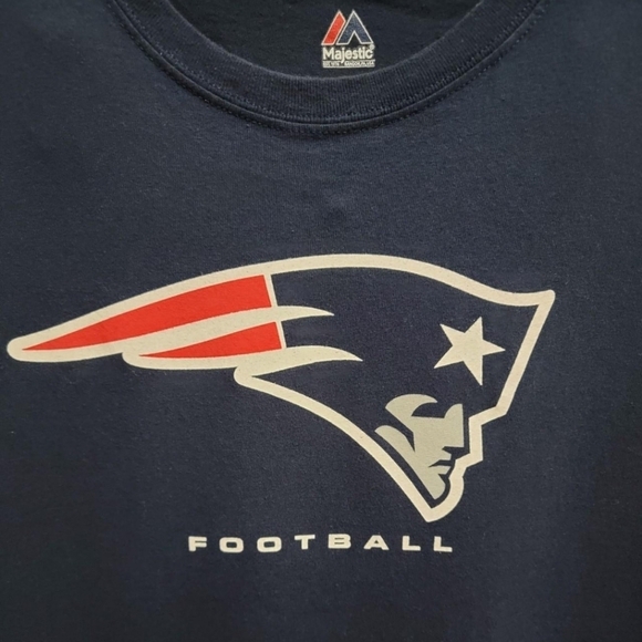 New england patriots tee Vintage Large Graphic Print Made in USA Mens Size L - Picture 2 of 4